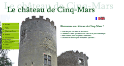 Desktop Screenshot of chateau-cinq-mars.com